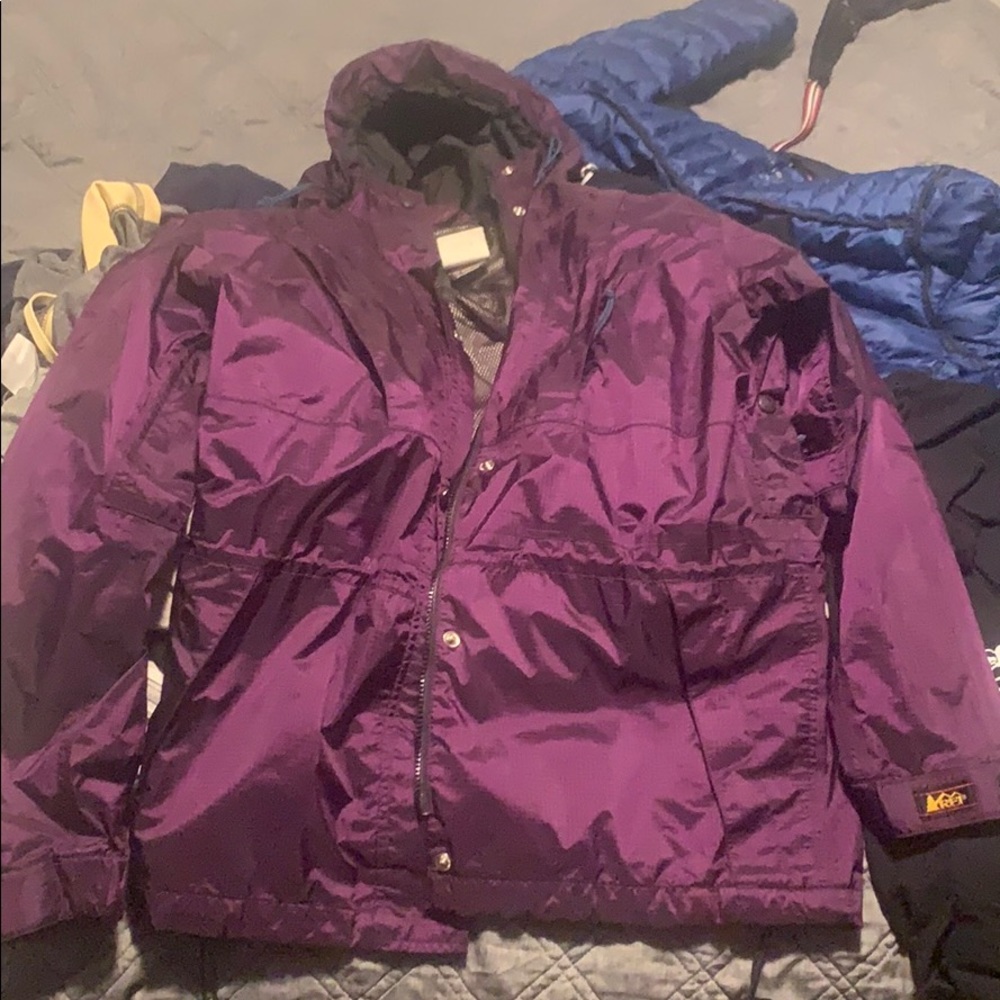 REI Reflective rain jacket